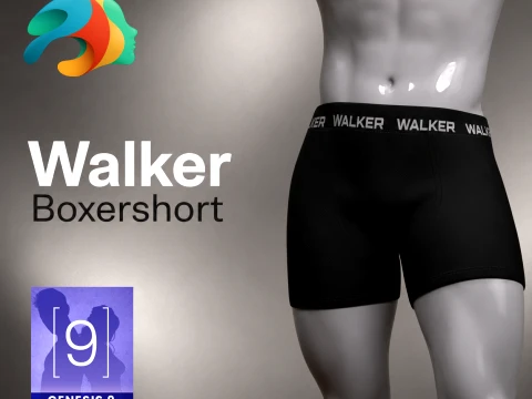 Walker Boxershort for Genesis 9 3D Model