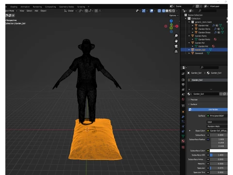 Garden Outfit for Genesis 9 Male 3D Model