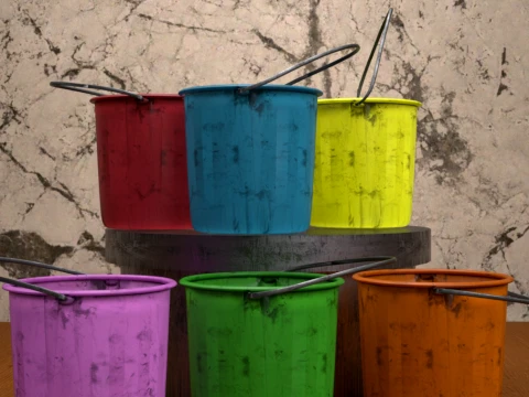 Bucket Daz3D Prop 3D Model