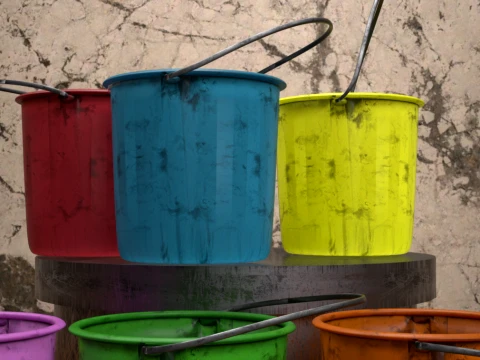 Bucket Daz3D Prop 3D Model