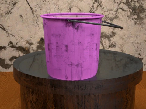 Bucket Daz3D Prop 3D Model