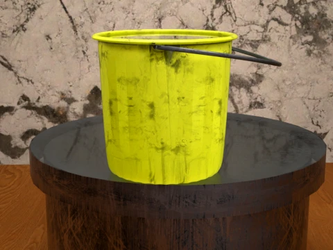 Bucket Daz3D Prop 3D Model