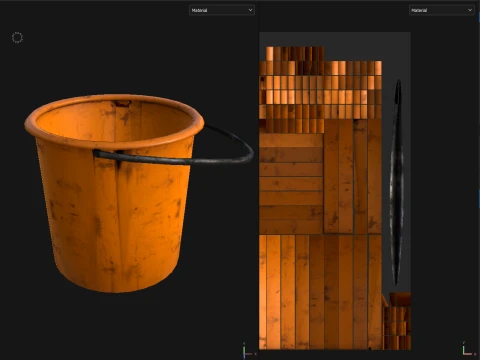 Bucket Daz3D Prop 3D Model