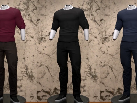Dalight Outfit for Genesis 9 Male 3D Model