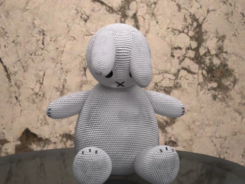 Bunny Plushie Figure for Daz3D 3D Model