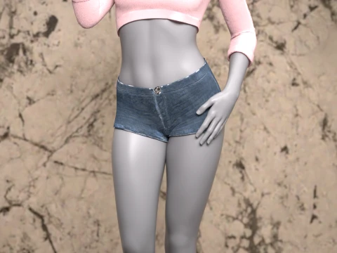 Tiffy Outfit for Genesis 8 Female Bundle 3D Model