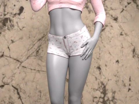 Tiffy Outfit for Genesis 8 Female Bundle 3D Model