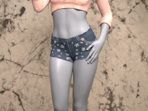 Tiffy Outfit for Genesis 8 Female Bundle 3D Model