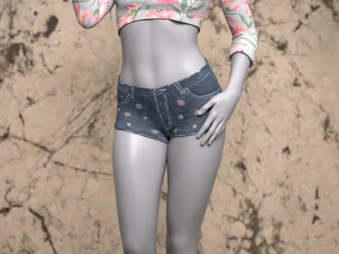 Tiffy Outfit for Genesis 8 Female Bundle 3D Model