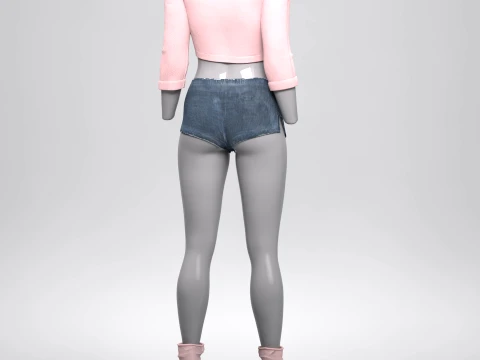 Tiffy Outfit for Genesis 8 Female Bundle 3D Model