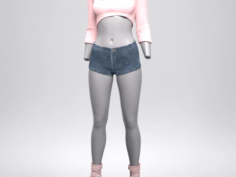 Tiffy Outfit for Genesis 8 Female Bundle 3D Model