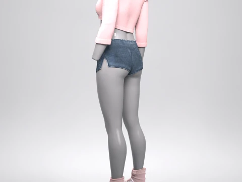 Tiffy Outfit for Genesis 8 Female Bundle 3D Model