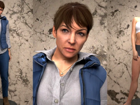 Catherine for Genesis 9 3D Model
