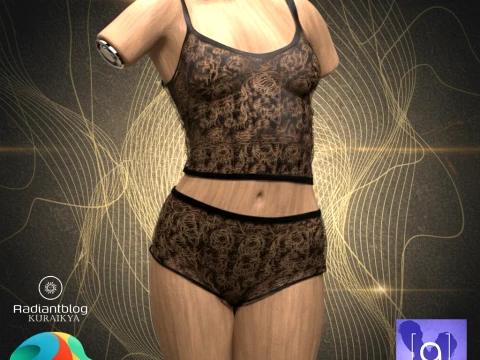 Set Mimpi Renda Hitam untuk Genesis 9Set Mimpi Renda Hitam untuk Kejadian 9 Model 3D