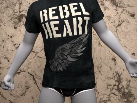 Camicia Bad Boy per Genesis 8 Male Bundle Modello 3D