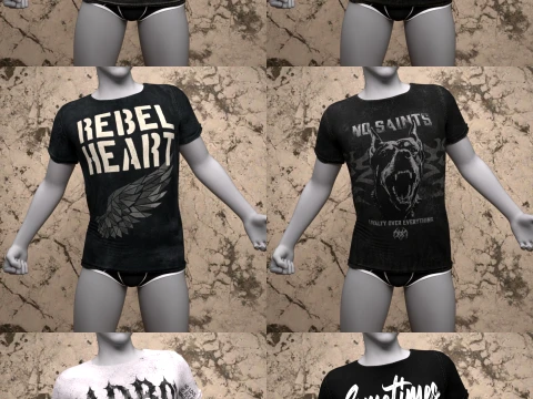 Camicia Bad Boy per Genesis 8 Male Bundle Modello 3D