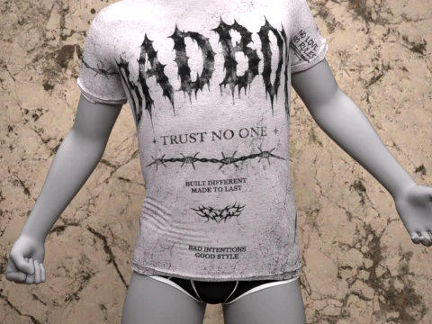 Camicia Bad Boy per Genesis 8 Male Bundle Modello 3D