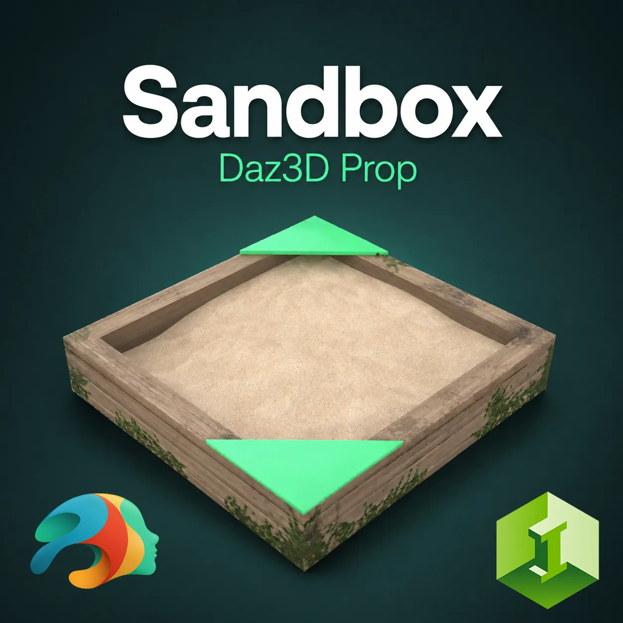 Sandbox Daz3D Prop 3D Model .c4d .max .obj .3ds .fbx .stl .blend 
