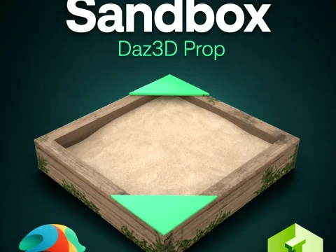 Sandbox Daz3D-prop 3D Model