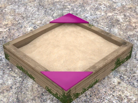 Sandbox Daz3D Prop 3D Model