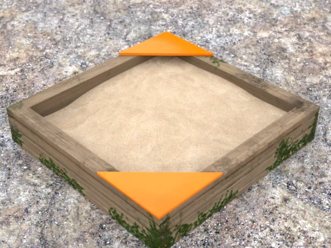 Sandbox Daz3D Prop 3D Model