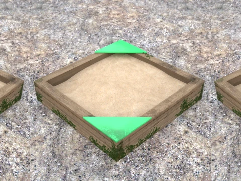 Sandbox Daz3D Prop 3D Model