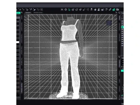 Kathy Tai Chi Outfit for Genesis 9 3D Model