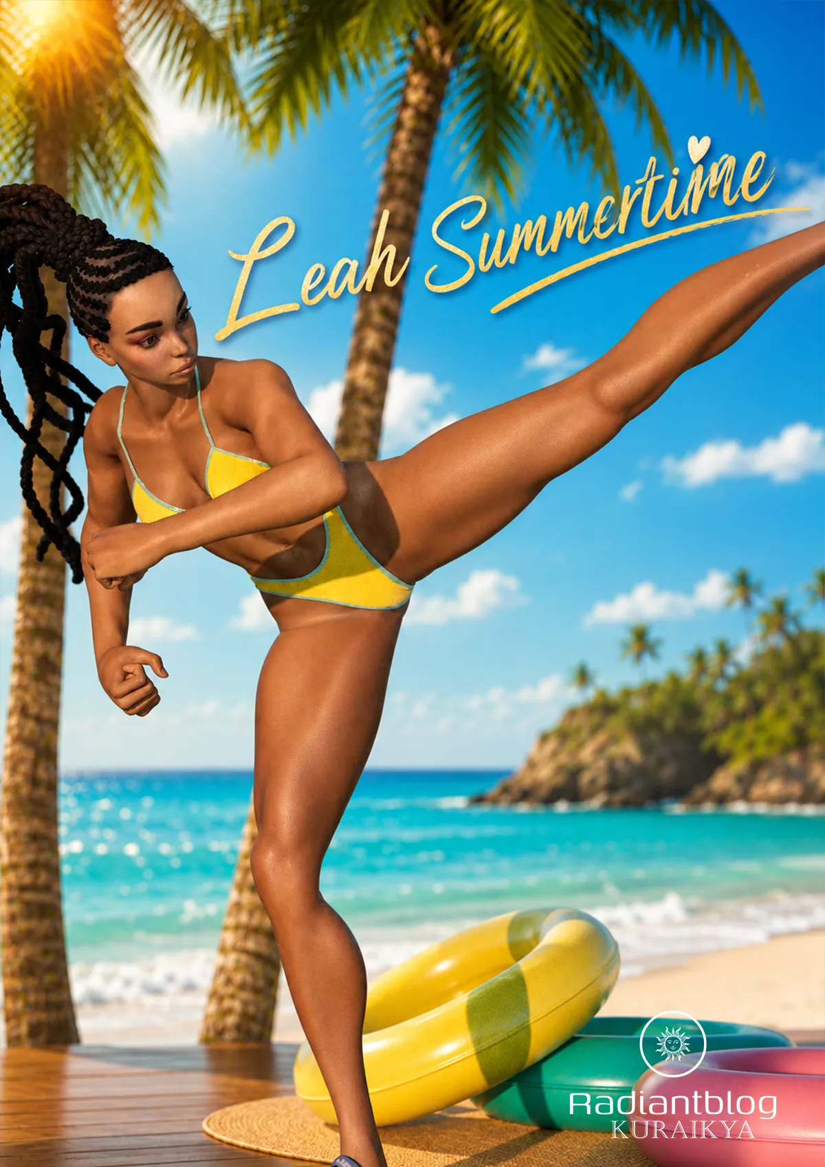 Leah for Genesis 9 3D Model .c4d .max .obj .3ds .fbx .stl .blend 