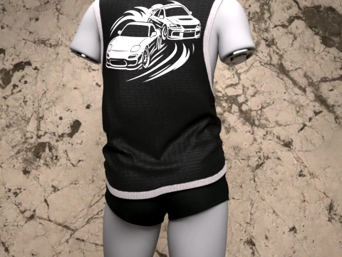 Driftline Shirt for Genesis 9 Bundle 3D Model