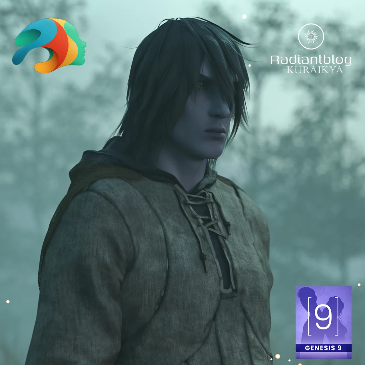 Hag Spawn of Dreams for Genesis 9 Male 3D Model .c4d .max .obj .3ds .fbx .stl .blend 