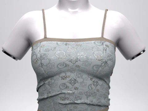 Spagetti Top Summer Breeze Collection 3D Model