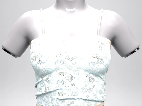 Spagetti Top Summer Breeze Collection 3D Model