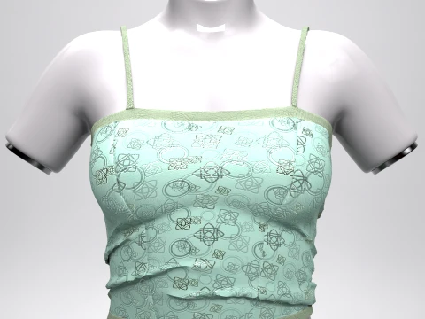Spagetti Top Summer Breeze Collection 3D Model