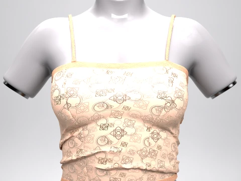 Spagetti Top Summer Breeze Collection 3D Model