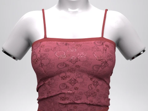Spagetti Top Summer Breeze Collection 3D Model