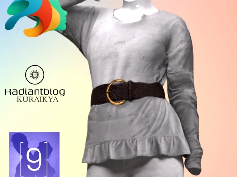 Urban Female Outfit for Genesis 9 3D Model