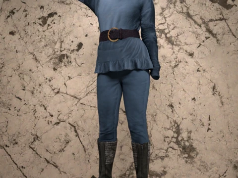 Roupa Feminina Urbana para G&ecirc;nesis 9 Modelo 3D