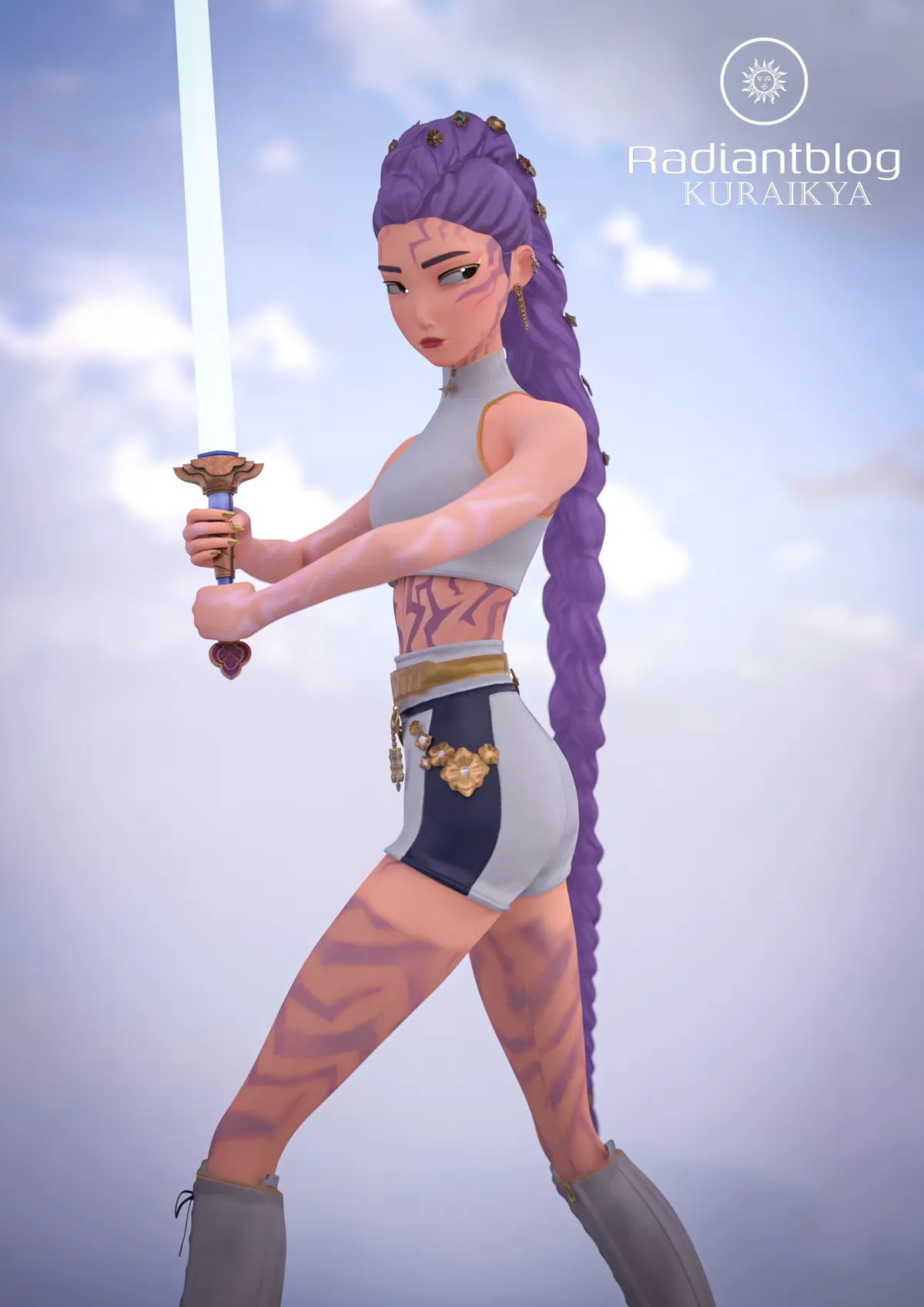 Beauty Toon Character for Genesis 9 3D Model .c4d .max .obj .3ds .fbx .stl .blend 