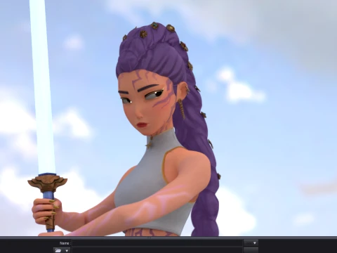 Beauty Toon Character for Genesis 9 3D Model