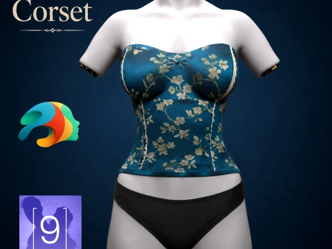 Genesis 9 花束胸衣 3D 模型