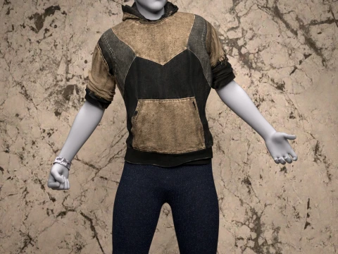 Sean Hoodie Set for Genesis 8 Male Bundle 3D Model