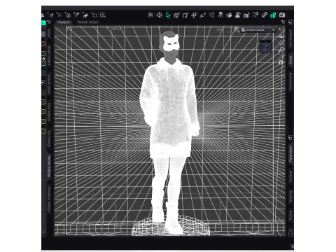 Hoodie Dress Outfit for Genesis 9 3D Model