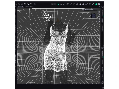 Roupa est&eacute;tica cereja para G&ecirc;nesis 9 Modelo 3D