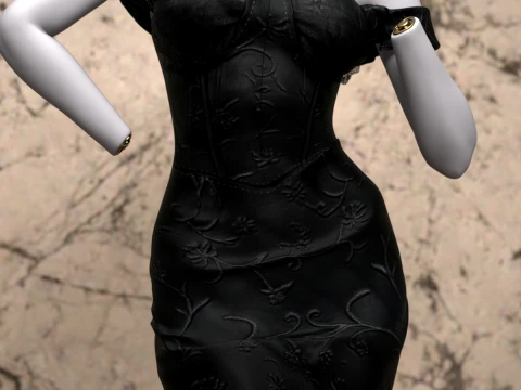 Ambrosia Dress for Genesis 9- OBJ 3D Model