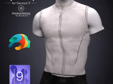 Apex Top f&uuml;r Genesis 9- OBJ 3D Modell