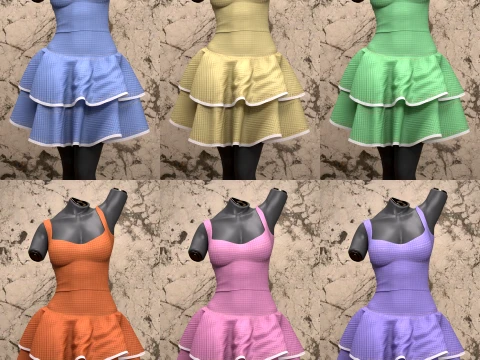 Dottie Vintage for Genesis 9 OBJ 3D Model