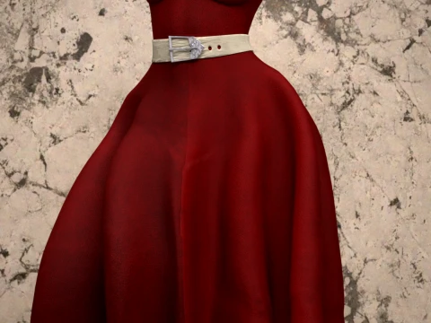 Midi Dress for Genesis 8 Female 3D Model