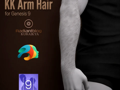 KK Arm Hair for Genesis 9 3D Model