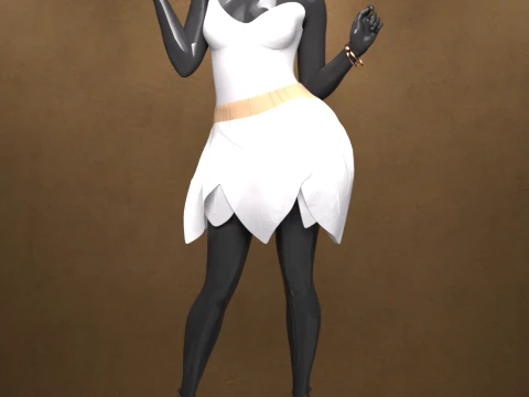 Lilylight Dress Outfit for Genesis 9 3D Model
