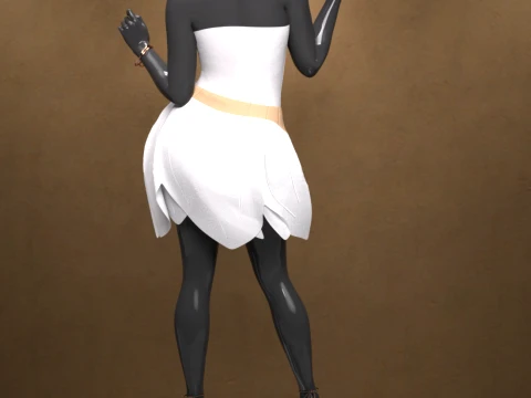 Lilylight Dress Outfit for Genesis 9 3D Model